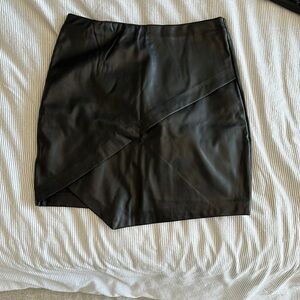 Vegan leather skirt